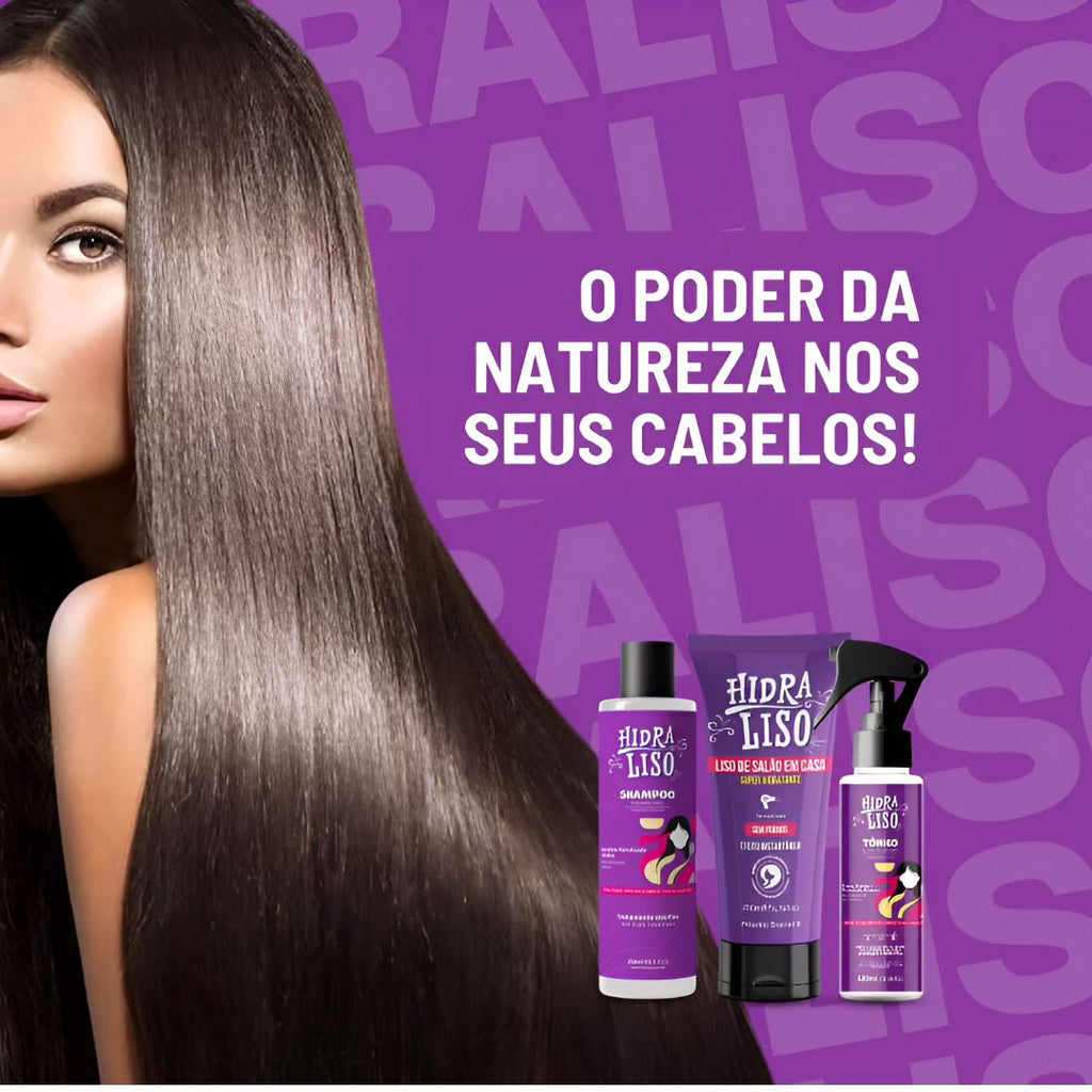 Kit 1 Shampoo + 1 Hidraliso + 1 Tônico