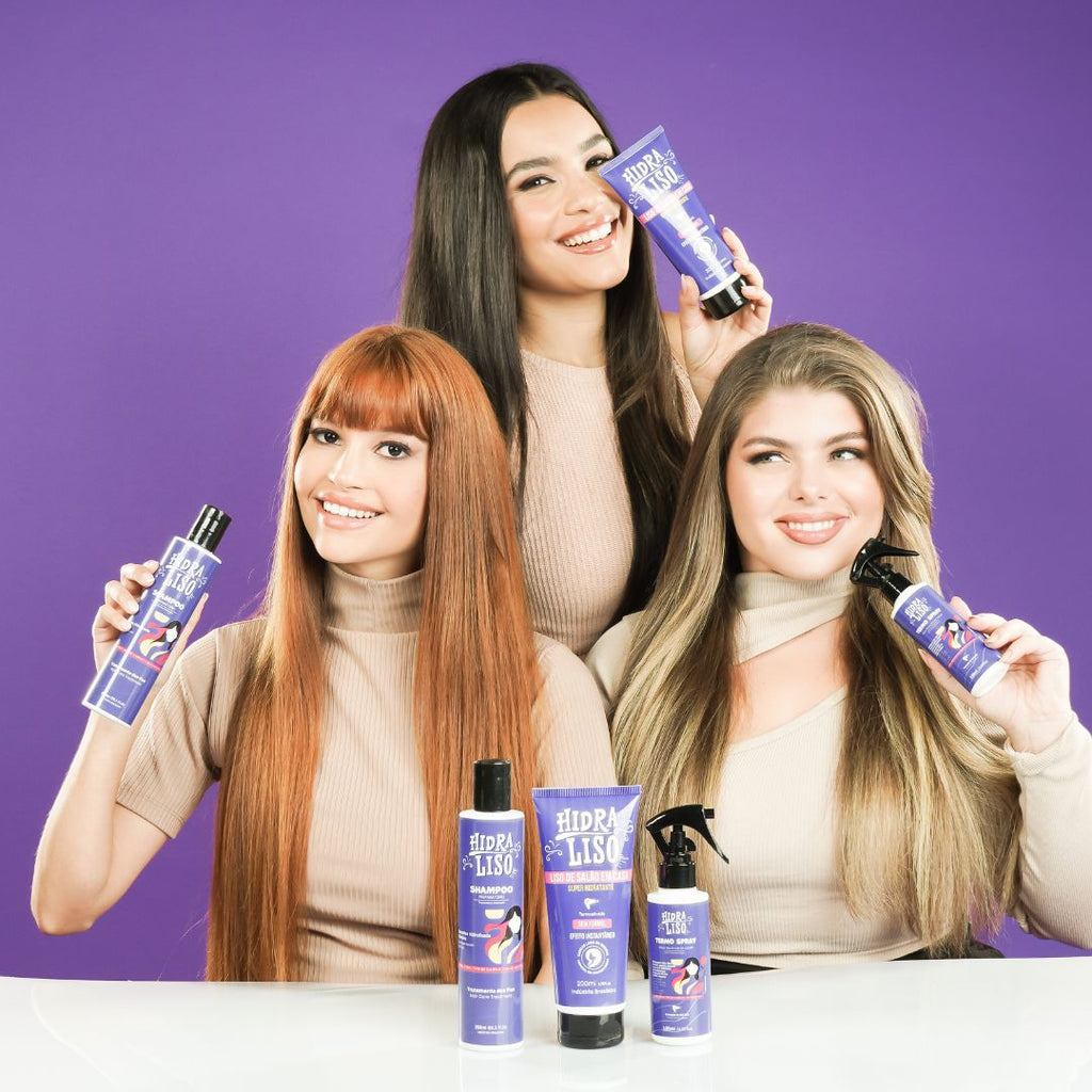 Kit 1 Hidraliso + 1 Shampoo + 1 Termo Spray