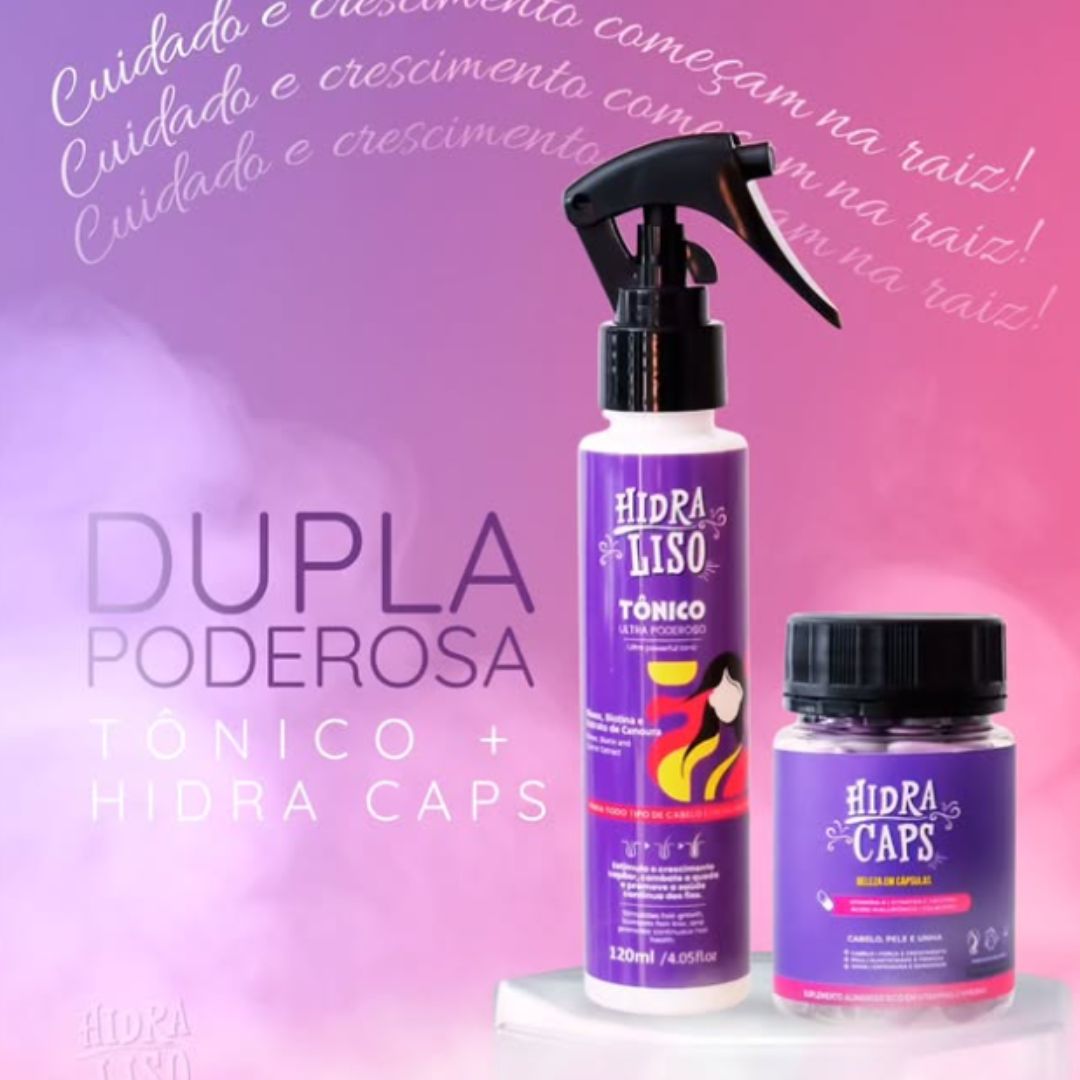 Kit 1 HidraCaps + 1 Tônico