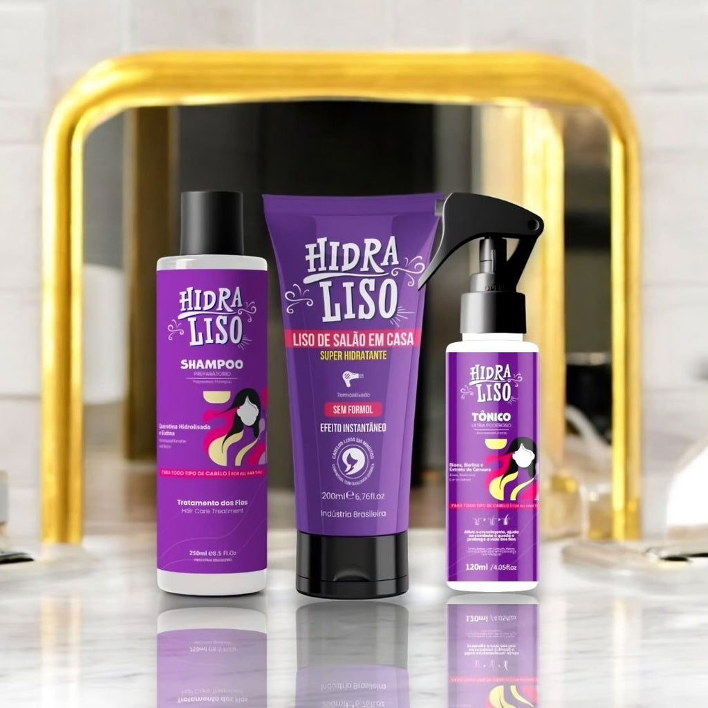 Kit 1 Shampoo + 1 Hidraliso + 1 Tônico