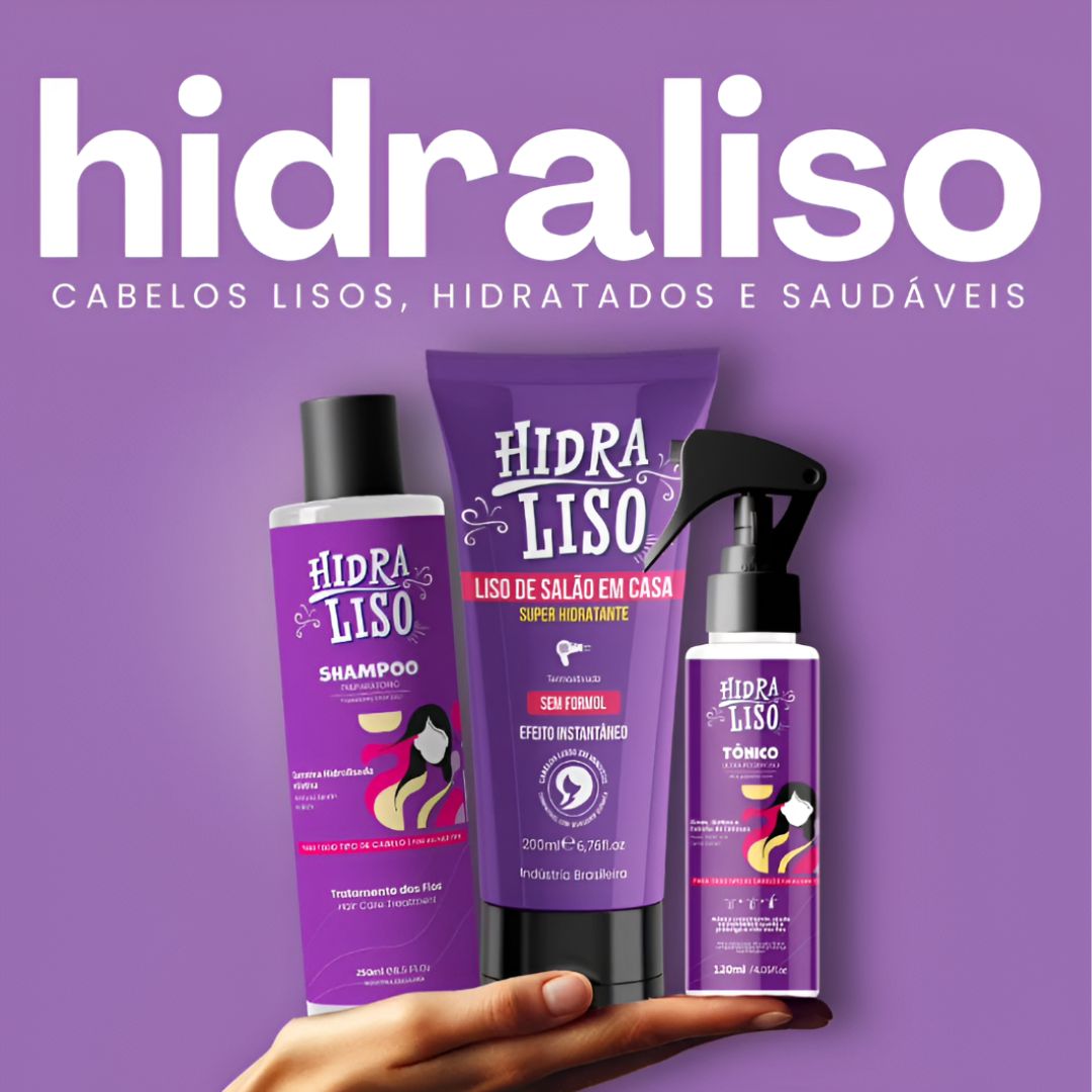Kit 1 Shampoo + 1 Hidraliso + 1 Tônico