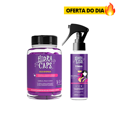 Kit 1 HidraCaps + 1 Tônico